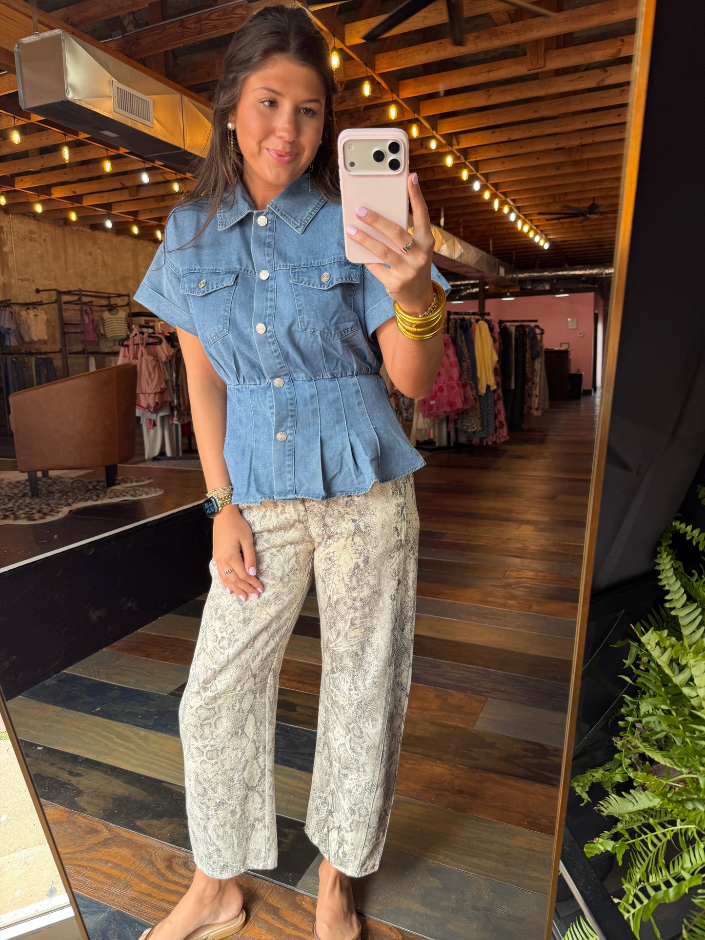 BLUE JEAN BABE TOP