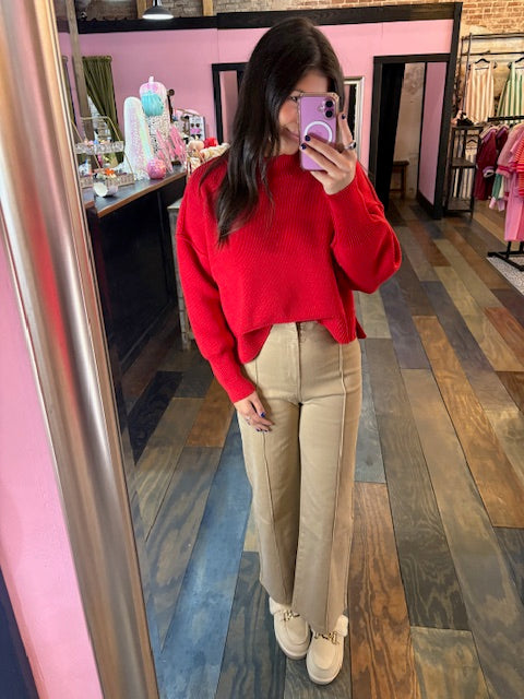 WIDE NECK SWEATER