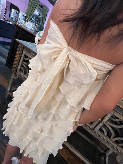 TIERED RUFFLE DRESS