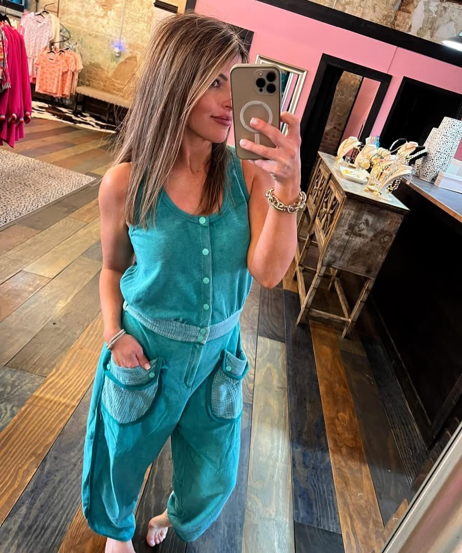 TERRY CLOTH JUMPSUIT