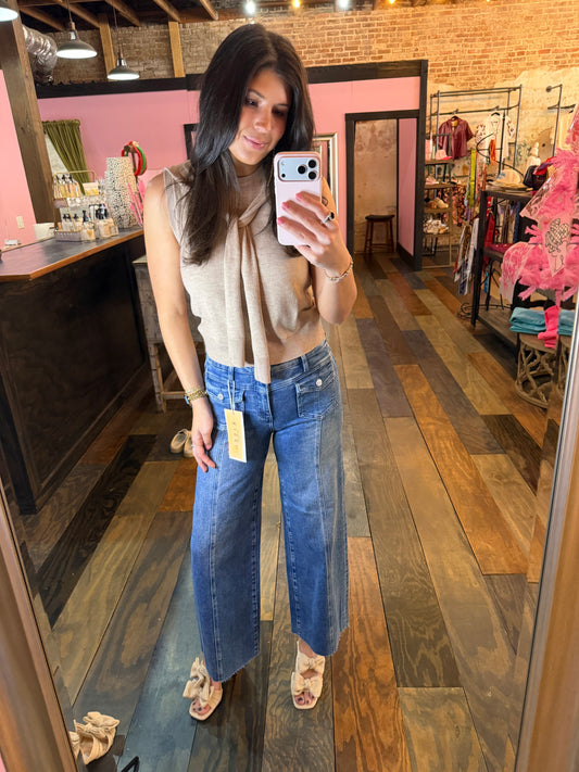 FRONT FLAP-PATCH POCKET JEAN