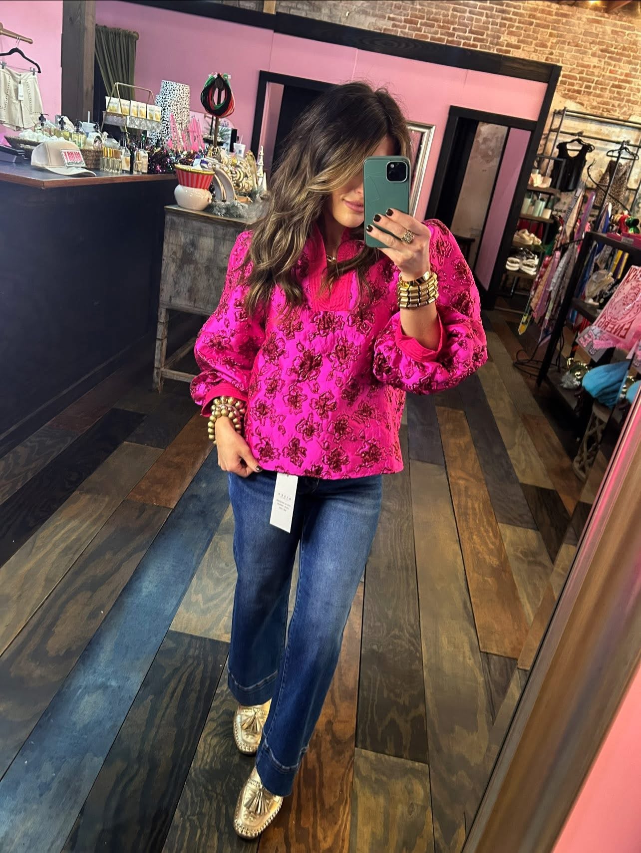 Hot Pink Holiday Top