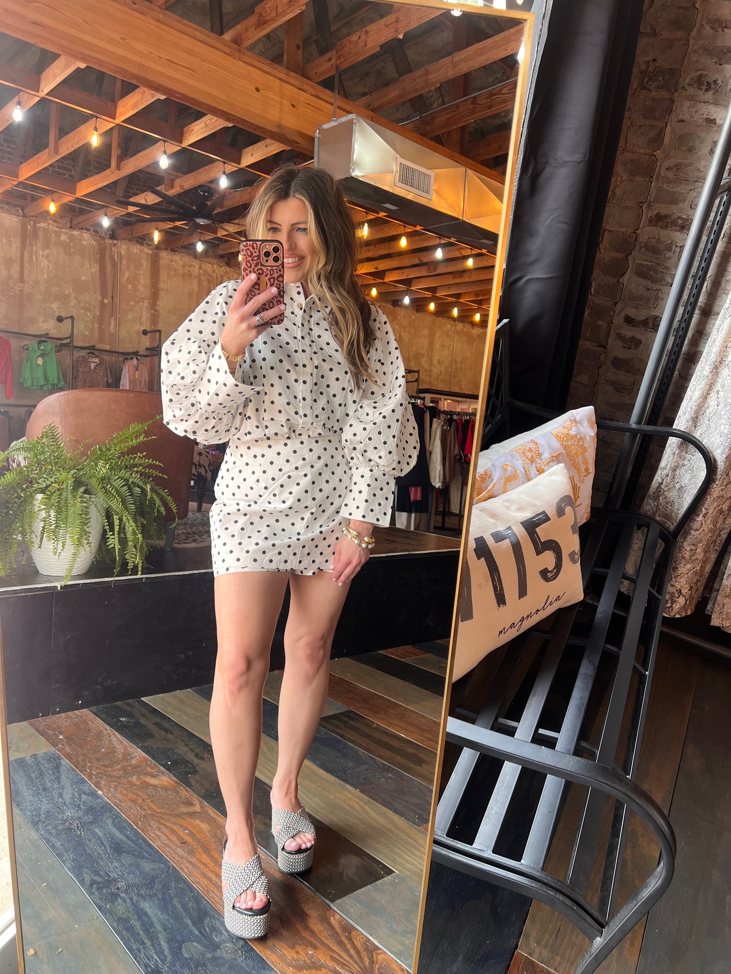 DITSY AND POLKA DOT TOP