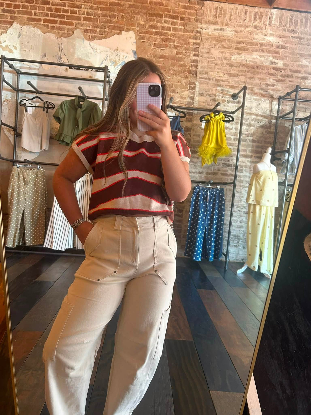 OATMEAL ZEBRA MIX TOP