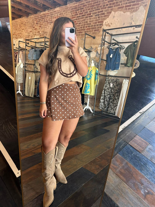 DOT YOU BOOTS SKORT