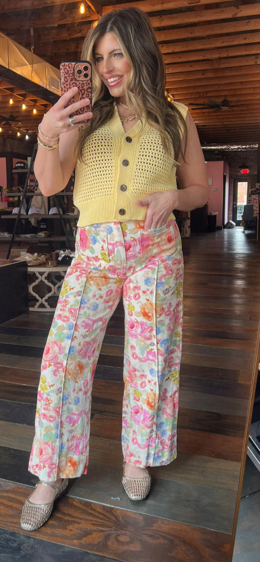 GARDEN PARTY DENIM PANTS