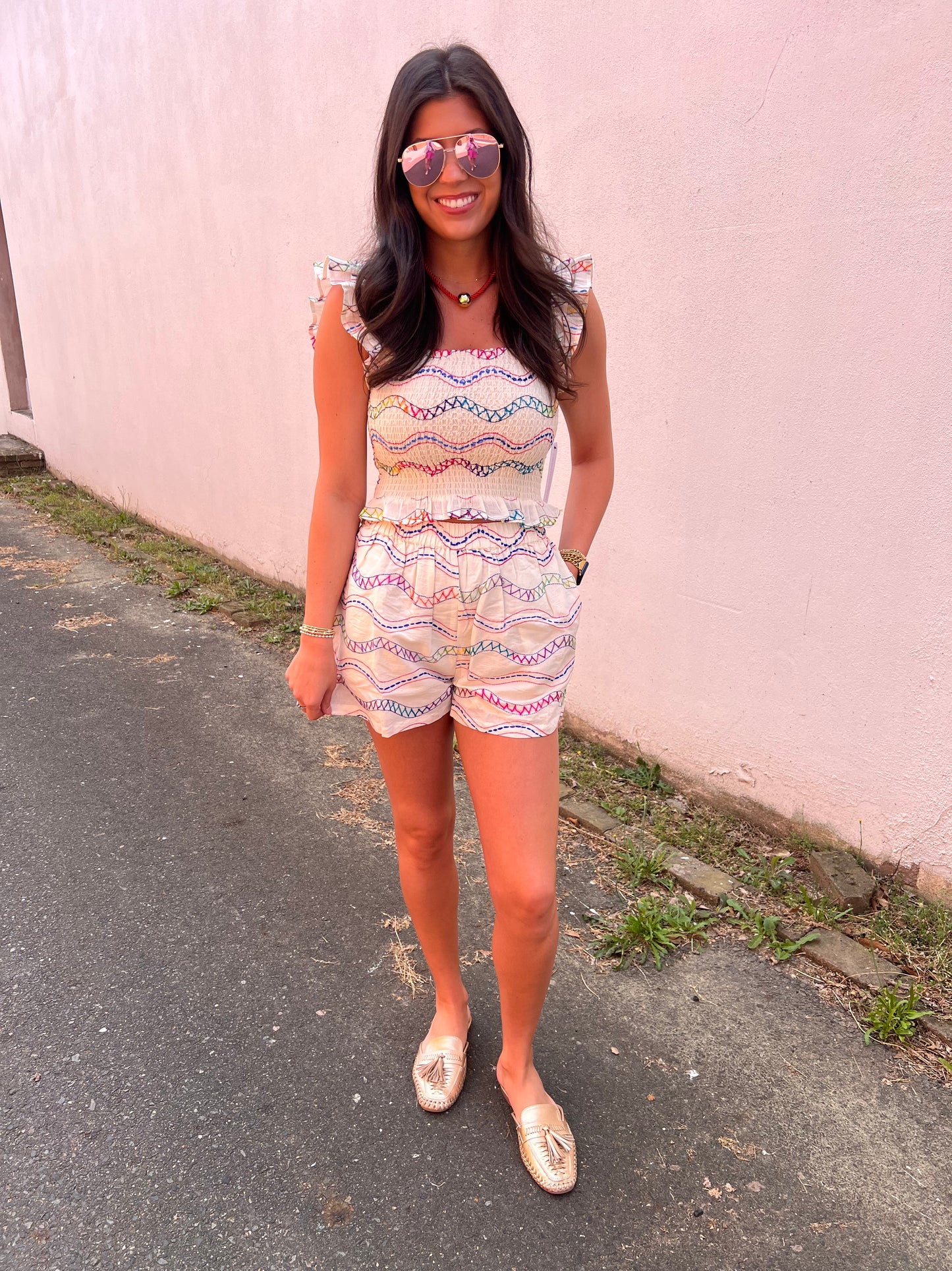 GROOVY EMBROIDERED SET