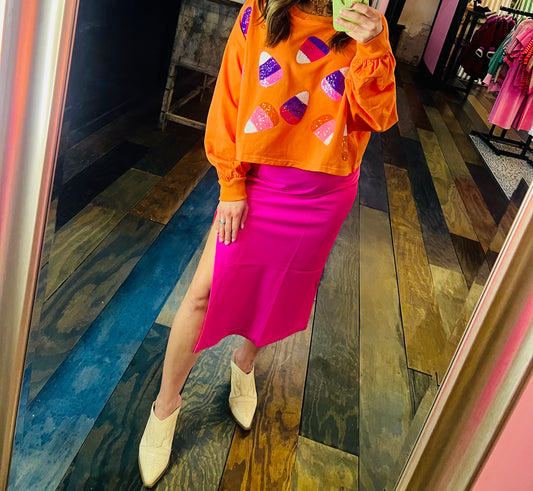 CANDY CORN DREAMS TOP
