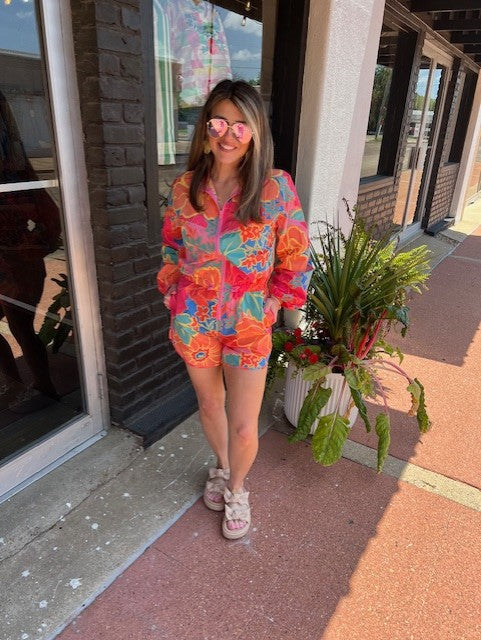 FLORAL WEEKEND ROMPER