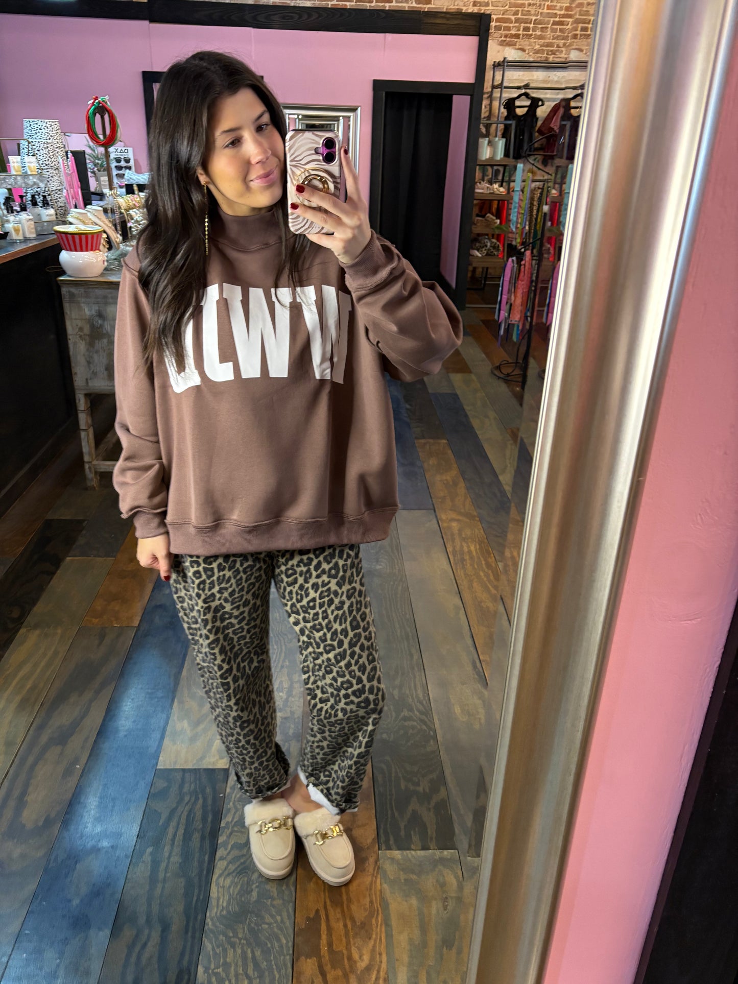 WWJD REVERSIBLE MOCKNECK