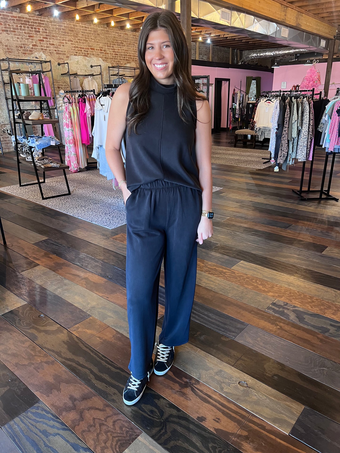 SCUBA SLEEVELESS MOCKNECK SET
