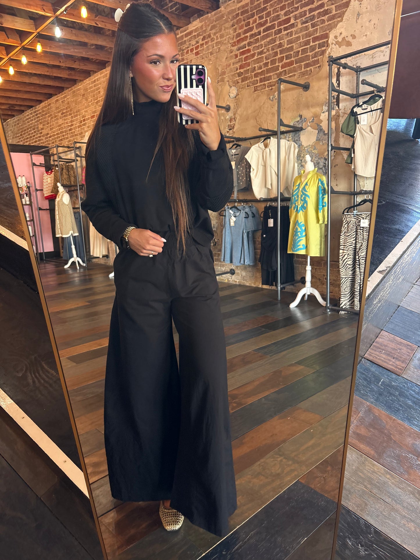MOCK NECK PULLOVER SET