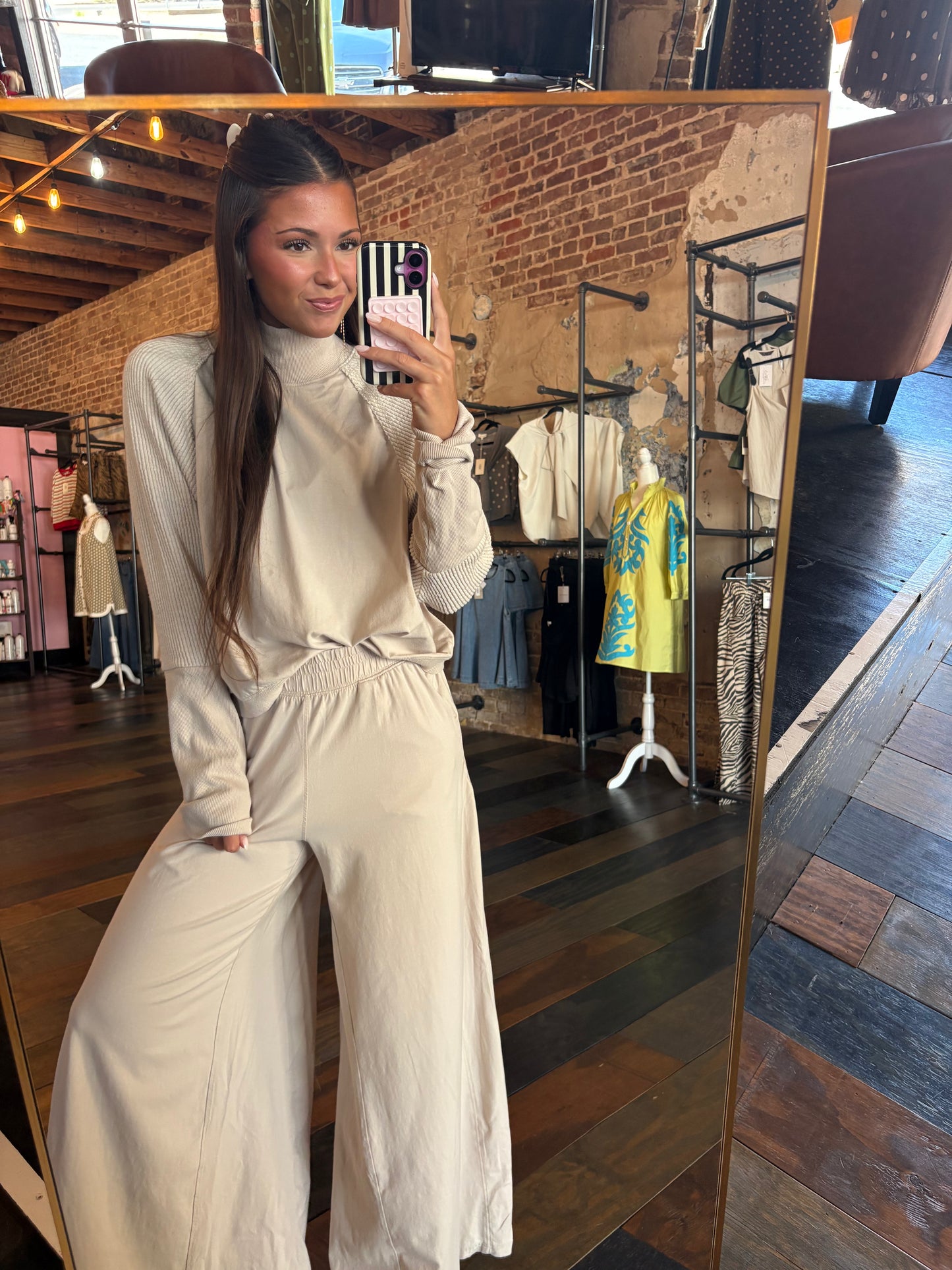 MOCK NECK PULLOVER SET