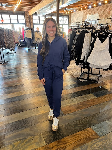 NAVY CUPRO JOGGER SET