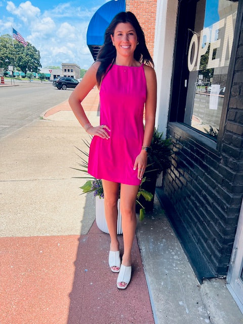 THML PINK POPLIN DRESS