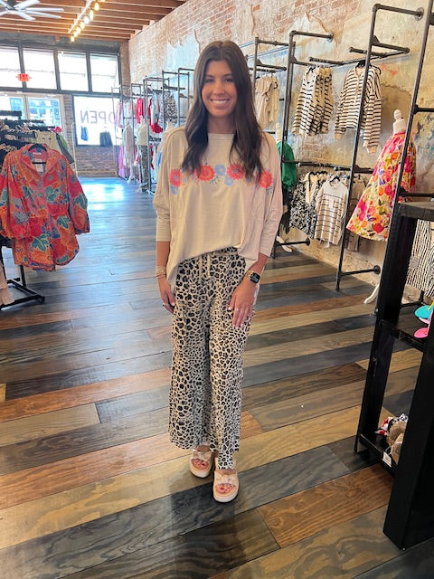 ANIMAL PRINT CARGO PANT