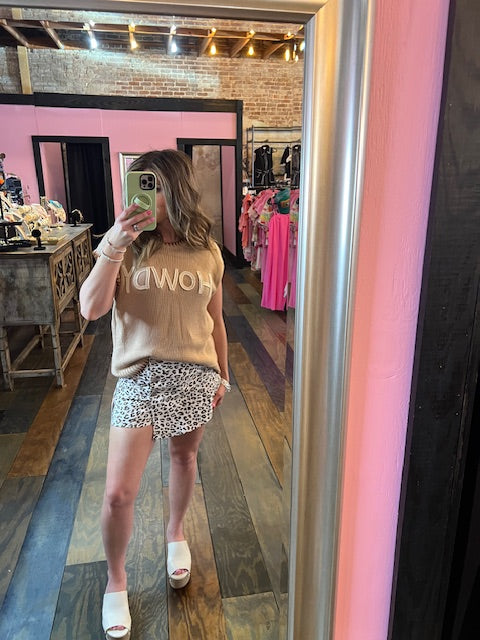 HIGH RISE BUTTON DOWN SKORT