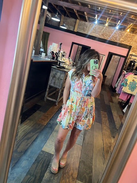 DAY IN GREECE ROMPER