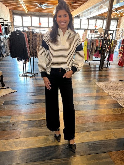 OVERSIZED STRIPE PULLOVER