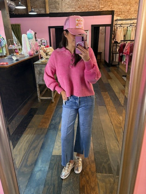 HENLEY SWEATER