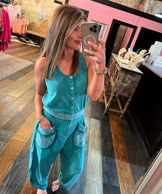 TERRY CLOTH JUMPSUIT