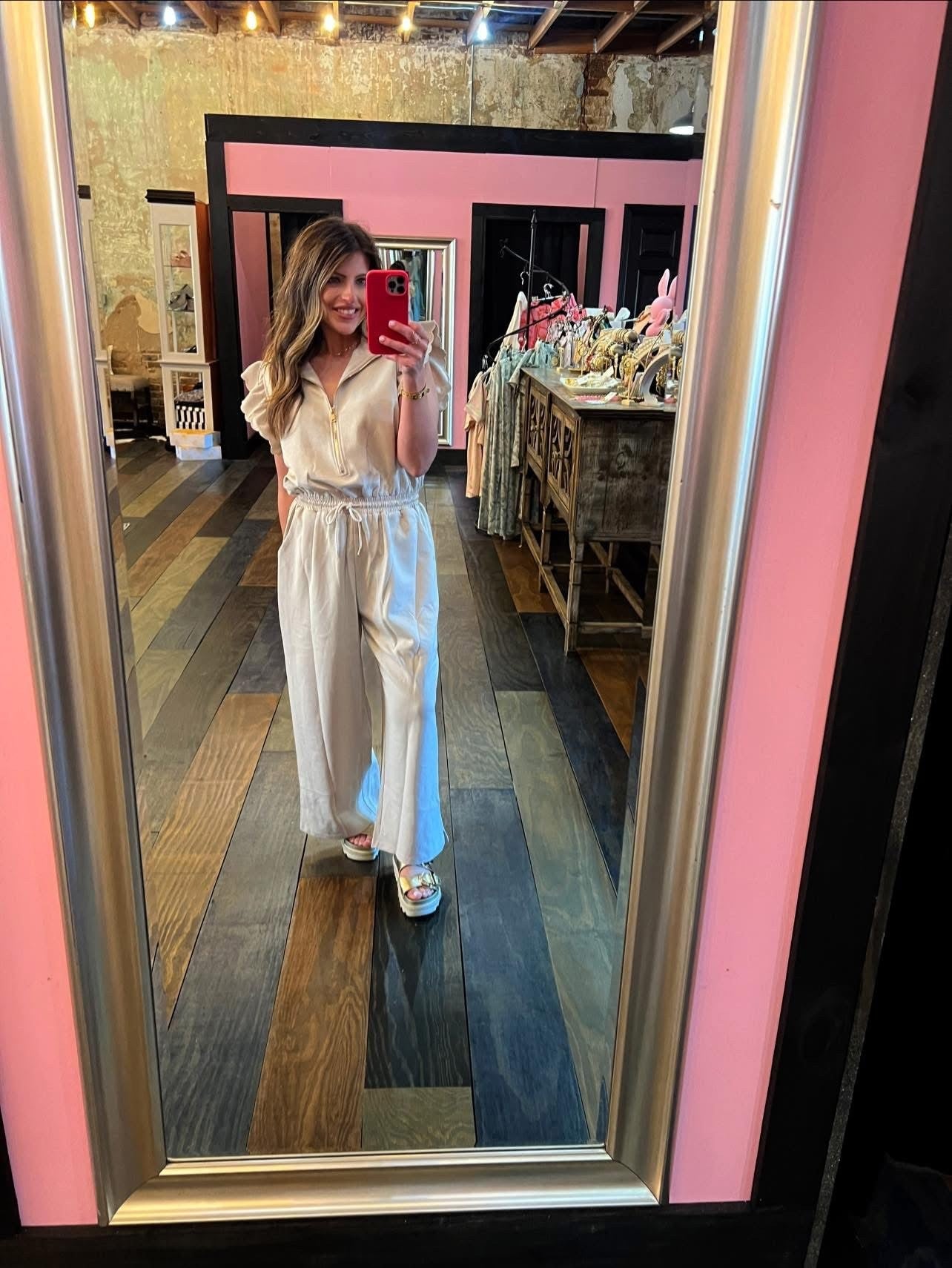 UMGEE RUFFLE SLEEVE JUMPSUIT